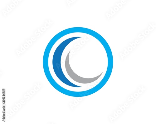 Water Wave symbol and icon Logo Template vector