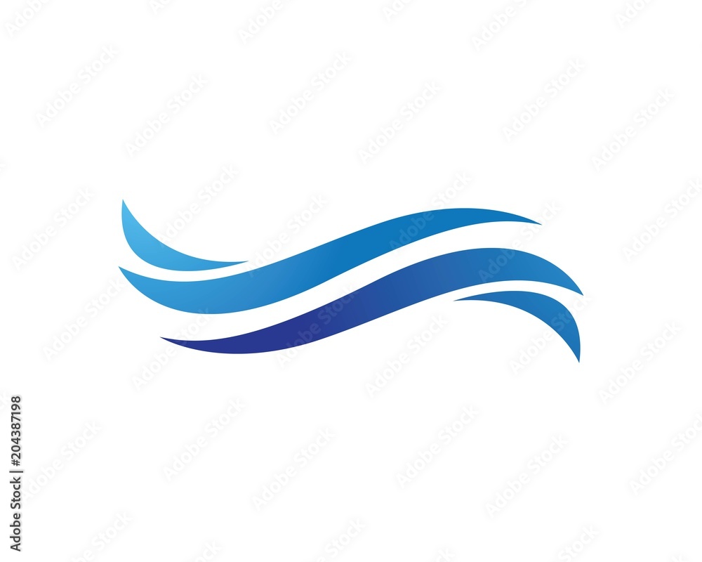 Water Wave symbol and icon Logo Template vector Water Wave symbol and icon Logo Template vector