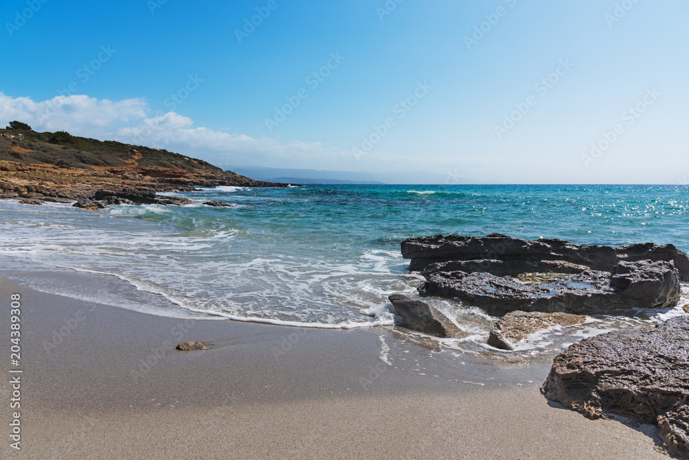 rough sea in Le Bombarde