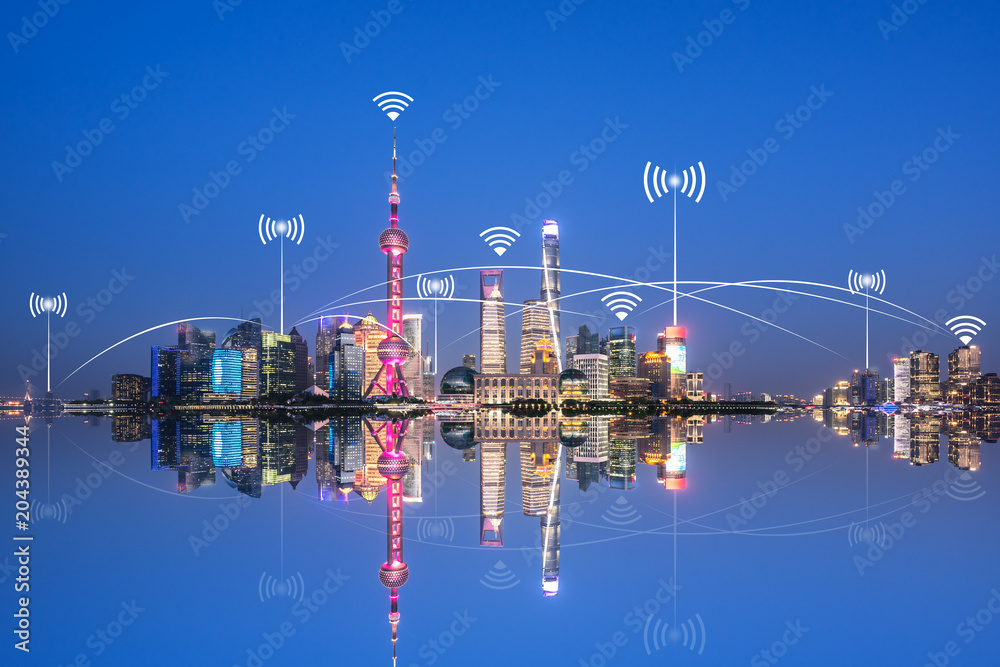 Fototapeta premium smart city icon