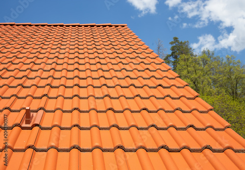 modern tiled roof