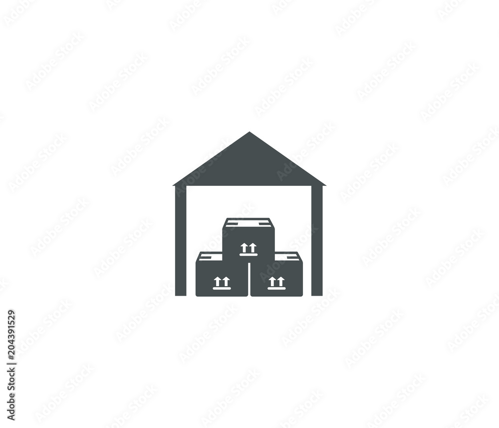 E commerce wirehouse icon E commerce wirehouse icon