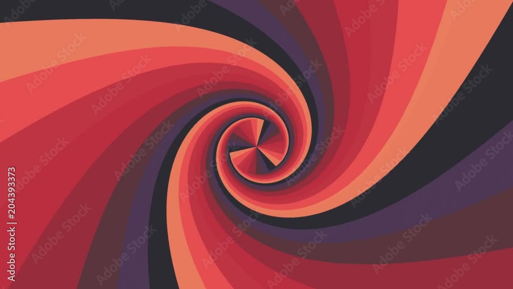 Spiral shape rainbow colors seamless loop rotation animation background new quality universal motion dynamic animated colorful joyful cool nice video footage