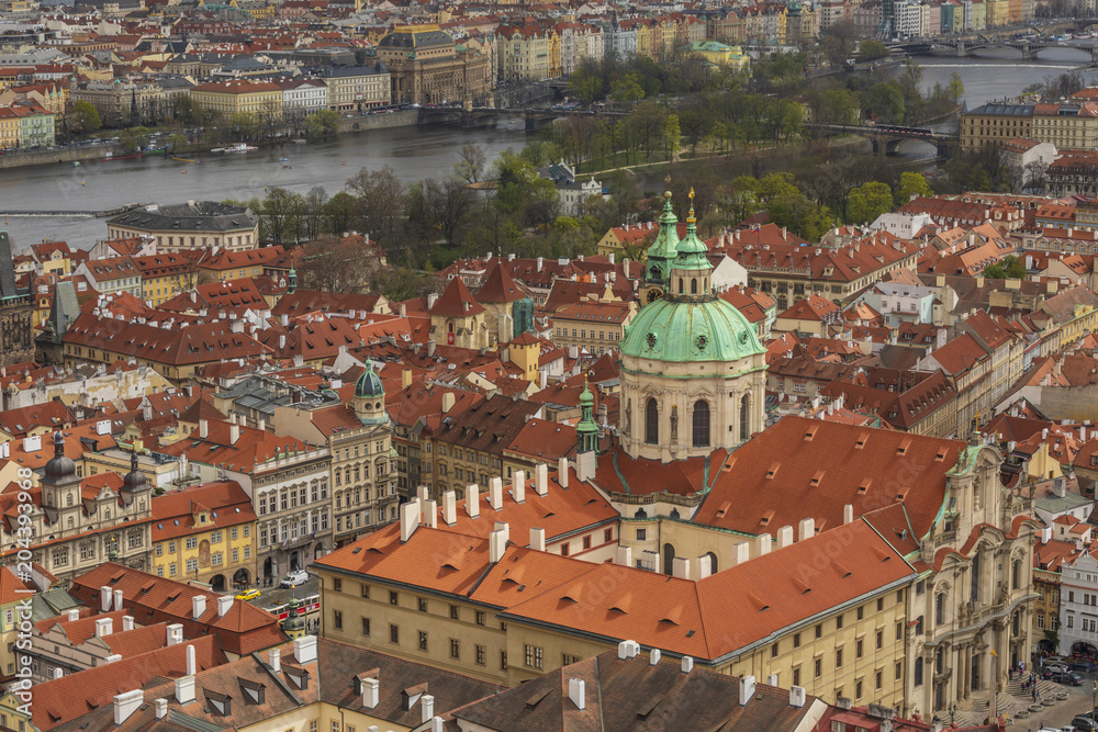 View to Prague from the bell tower of St Vitus Cathedral
