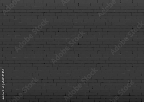 Background with black brick wall