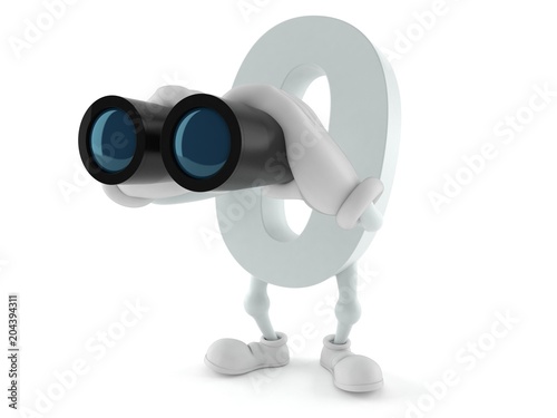 Zero character looking through binoculars © Talaj