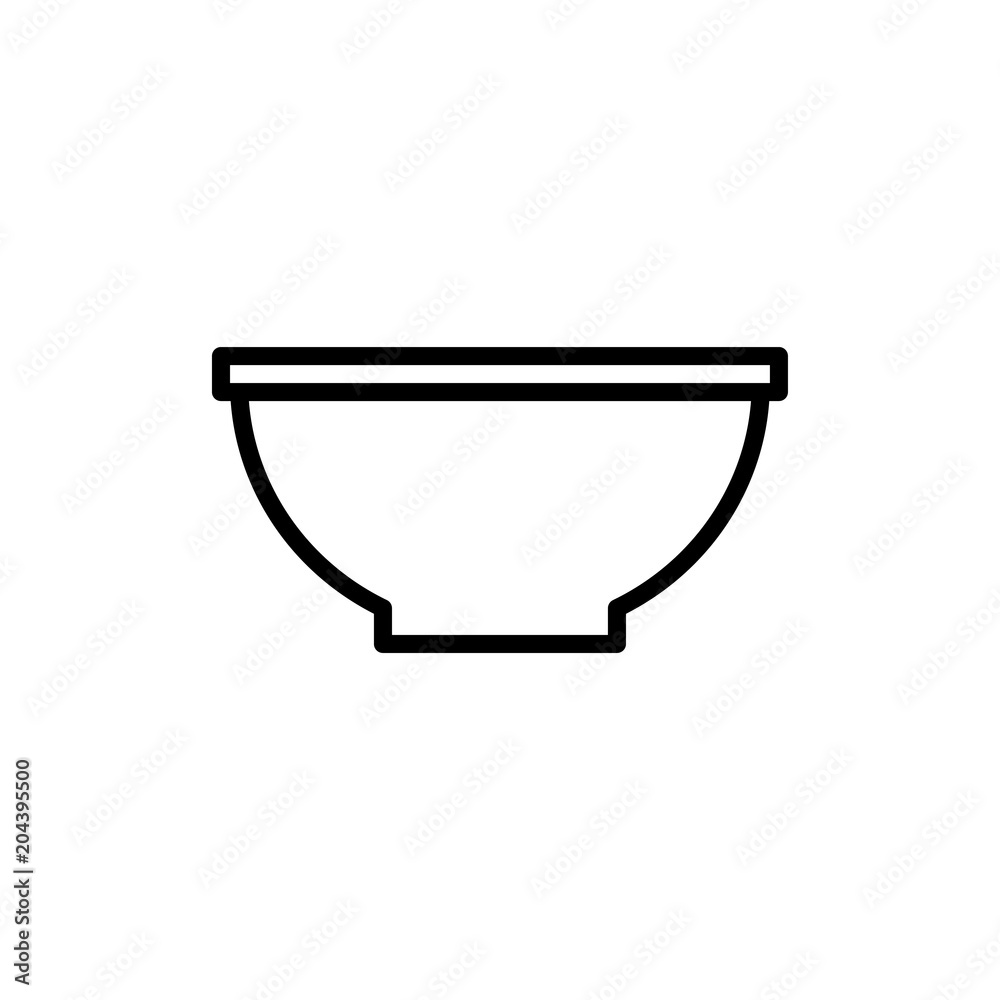 bowl icon vector illustration