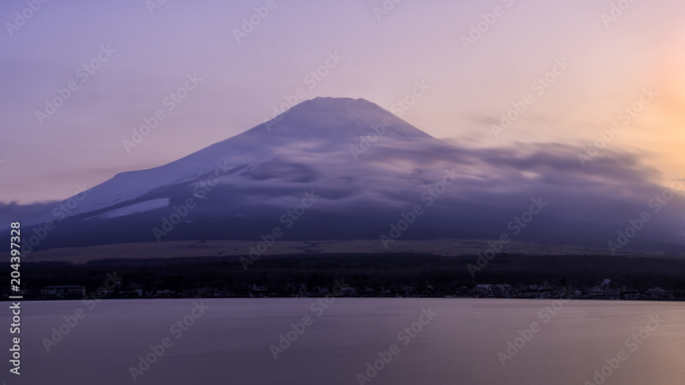Mt.Fuji in a morning breeze // Yamana lake