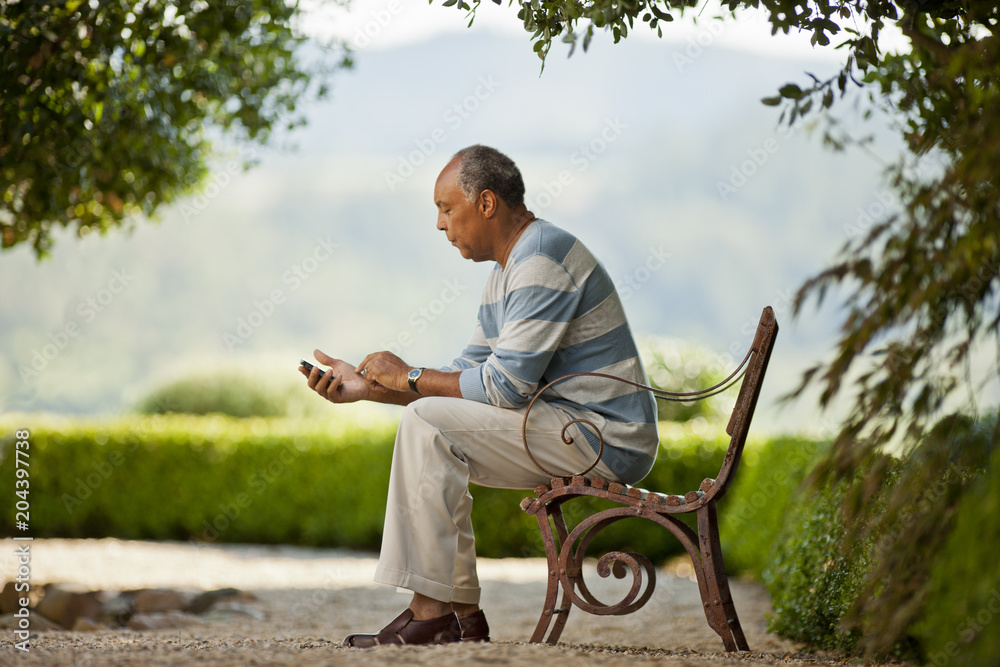 Person Sitting On Bench Profile