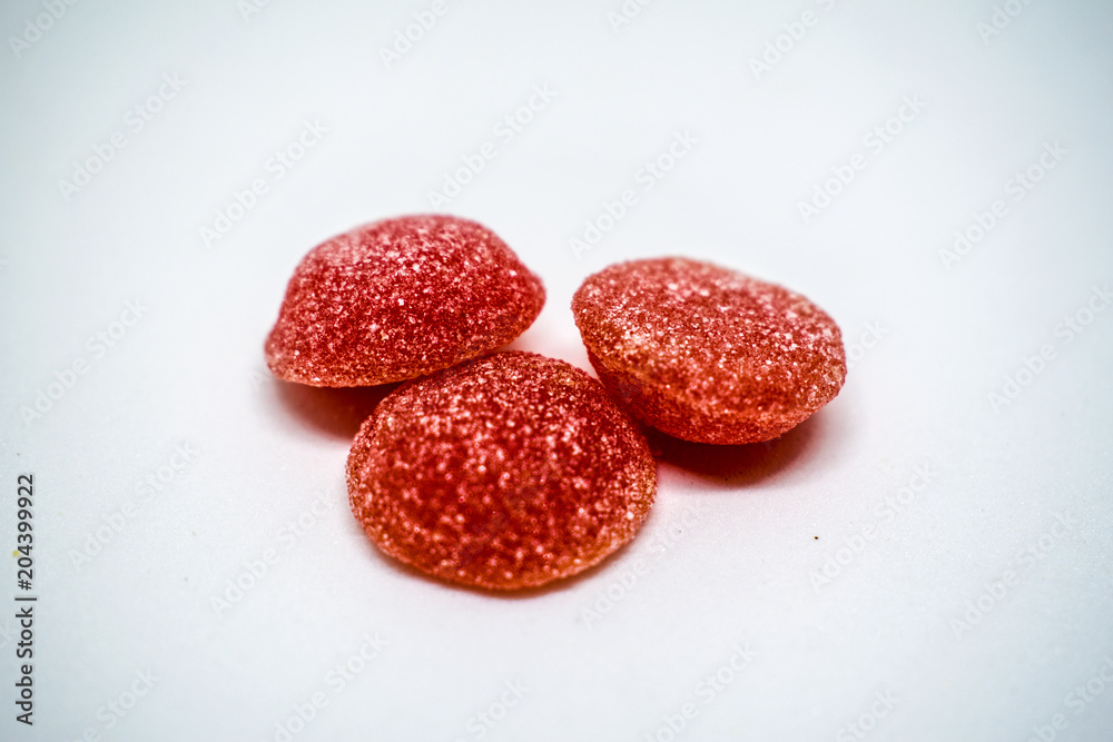 Red Jelly Ball Closeup Red Jelly Ball Closeup