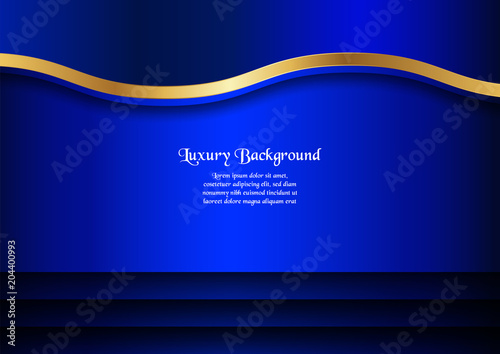 Abstract blue background in premium concept with copy space.Template design for cover, business presentation, web banner and packaging.