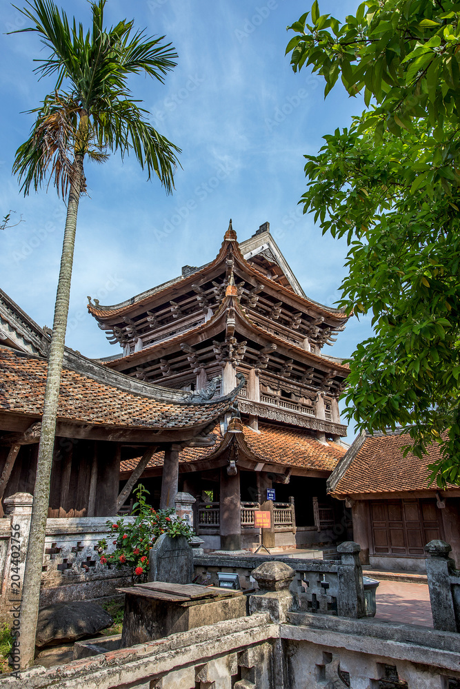 Beauty of the ancient architecture in Thai Binh ,Viet Nam