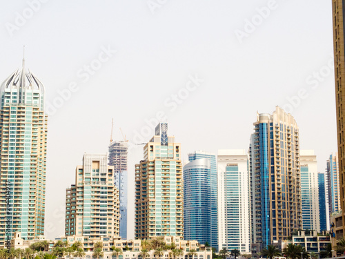 City skyscrapers view