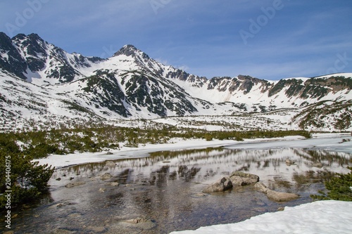 Big white lake in High Tatras National park  Slovakia