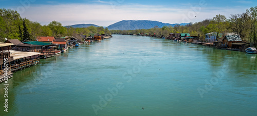 Riverbank of the Ada Bojana river