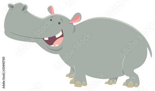cartoon hippopotamus animal character © Igor Zakowski
