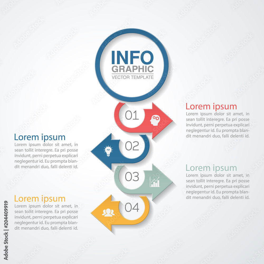 Vector infographic template for diagram, graph, presentation, chart, business concept with 4 options. Vector infographic template for diagram, graph, presentation, chart, business concept with 4 options.