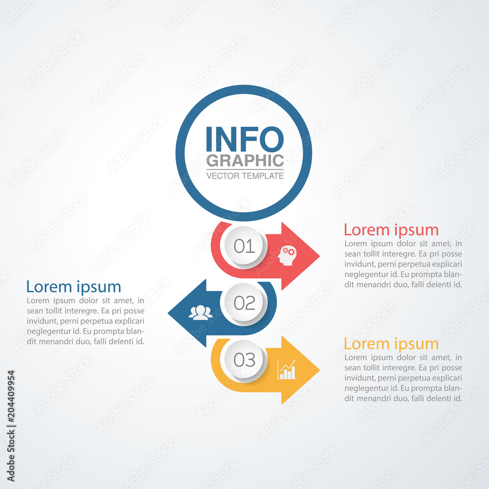 Vector infographic template for diagram, graph, presentation, chart, business concept with 3 options. Vector infographic template for diagram, graph, presentation, chart, business concept with 3 options.