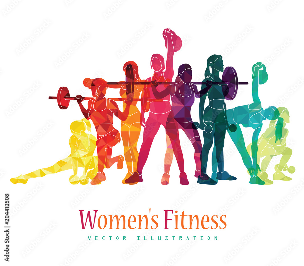 Girl sport. Girl power. Girl fitness, gym, bodybuilding, workout