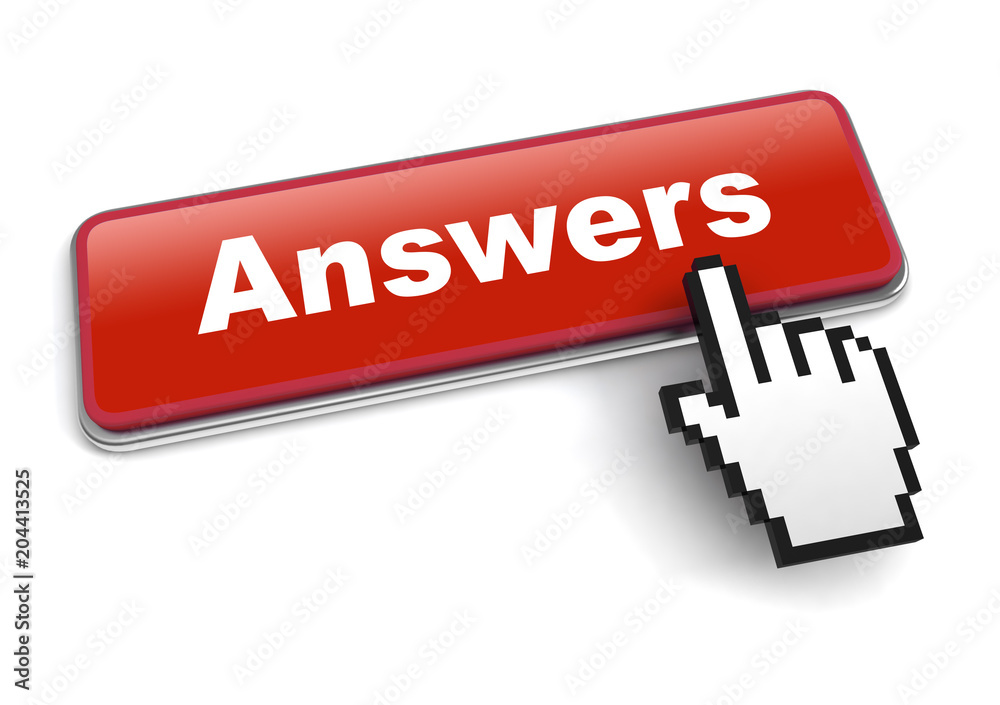 answers concept 3d illustration isolated answers concept 3d illustration isolated