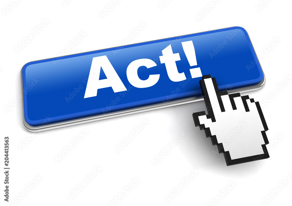 act now concept 3d illustration isolated act now concept 3d illustration isolated