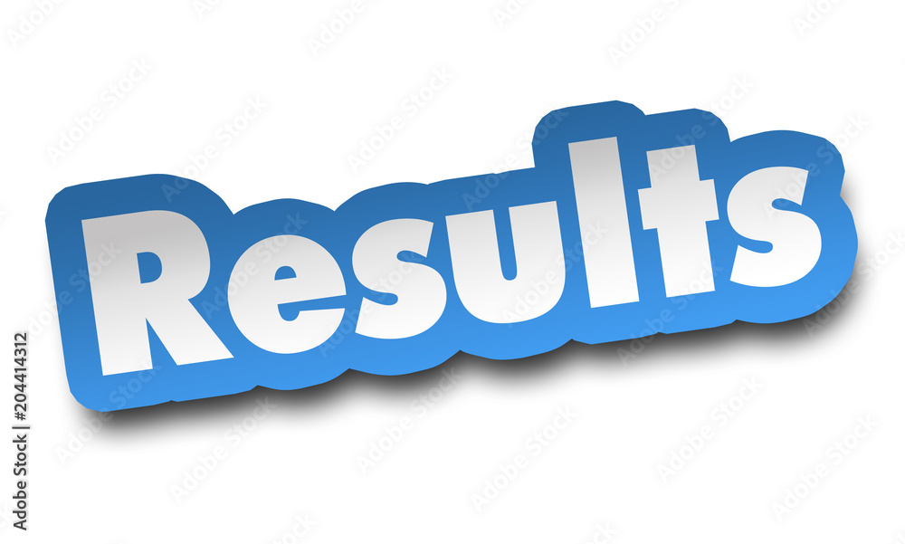 results concept 3d illustration isolated results concept 3d illustration isolated