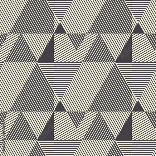 black and white modern geometric seamless pattern. photo