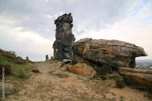 Die Teufelsmauer im Mittelgebirge Harz