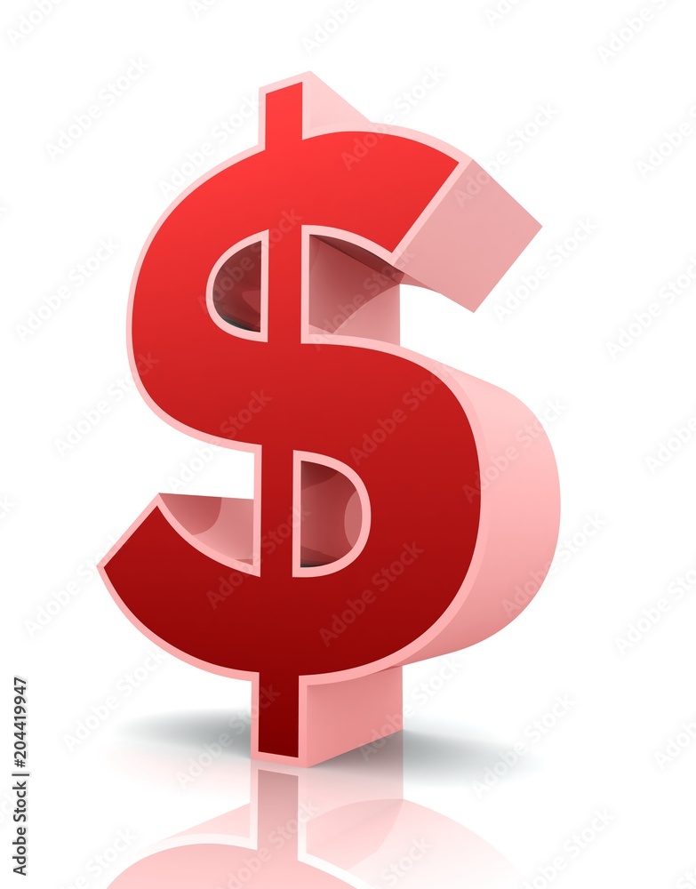 Obraz premium dollar sign concept 3d illustration