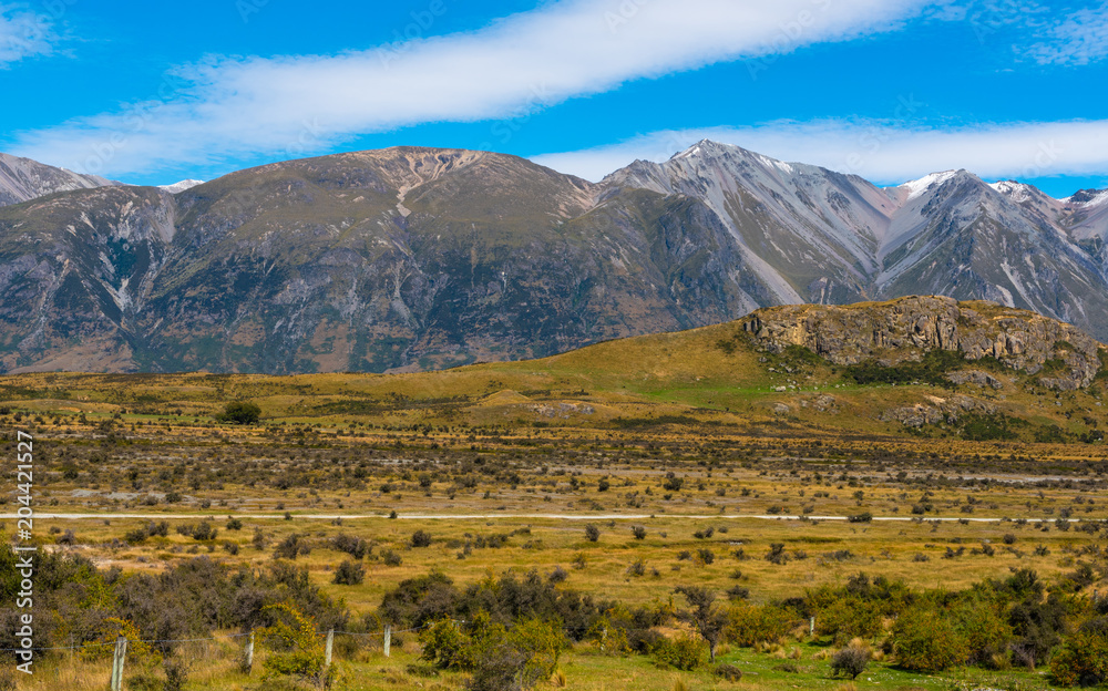 Fototapeta premium A Road through a Valley