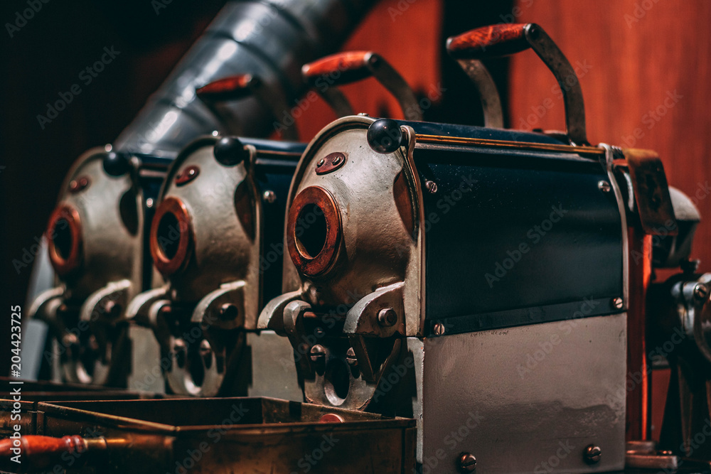 Fototapeta premium Antique Coffee Roasting Machine