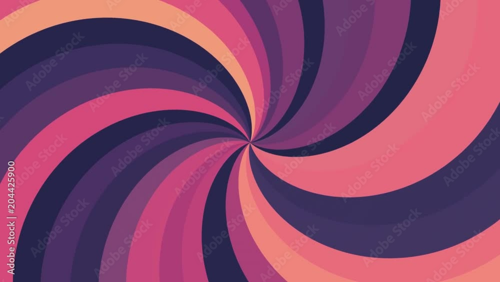 Spiral shape rainbow colors seamless loop rotation animation background new quality universal motion dynamic animated colorful joyful cool nice video footage