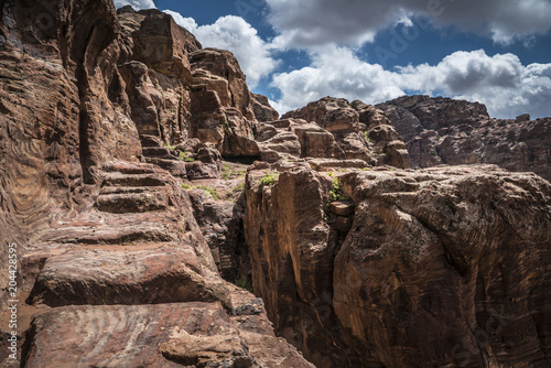 Wallpaper Mural Petra Jordan amazing Mountains view from above Torontodigital.ca