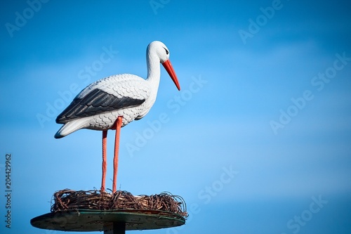 Decorative stork - garden decoration