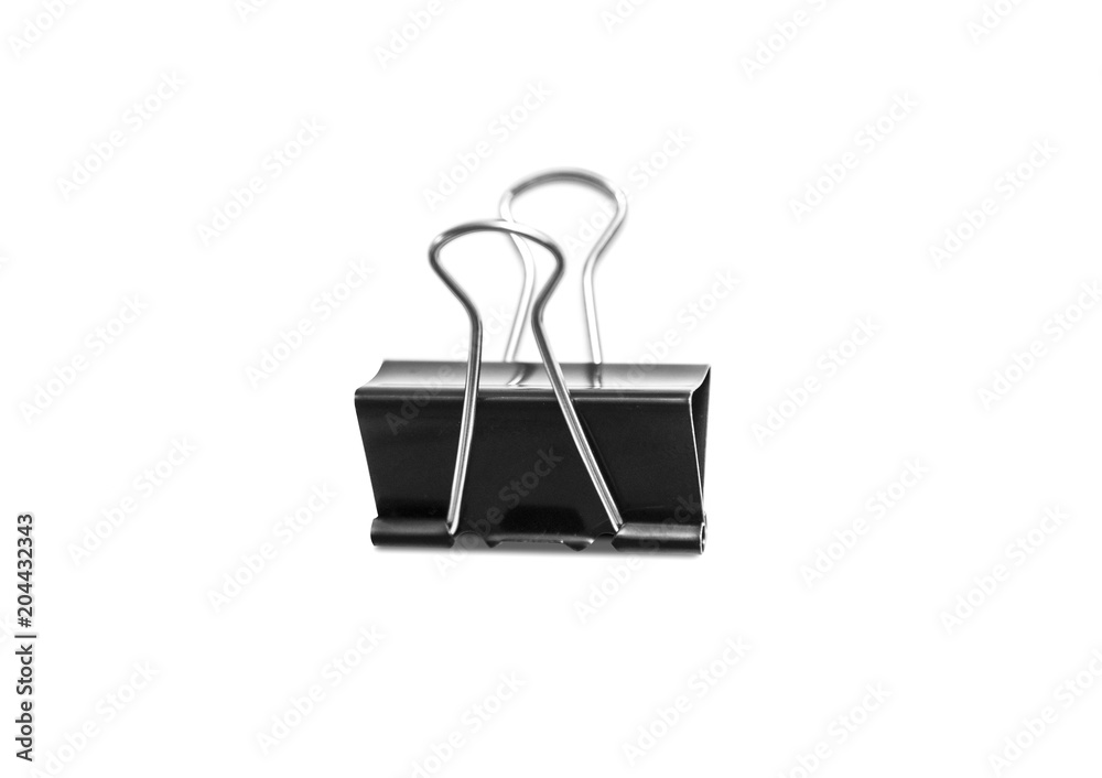Paper clip isolated from white background Paper clip isolated from white background