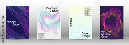 A set of modern abstract covers.
