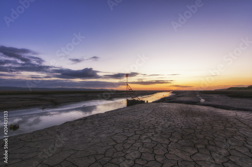 Heswall boatyard and slipway wirral England UK