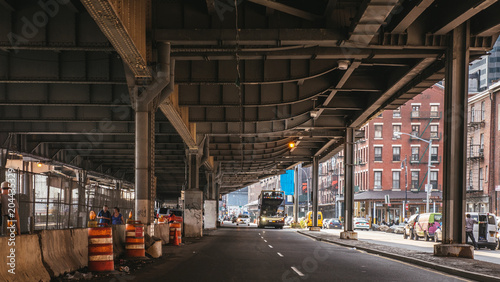 New York, USA / Under the bridge, FDR Drive, Lower East Side