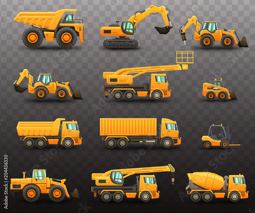 Construction machinery set