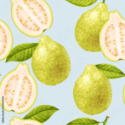 Seamless guava fruits