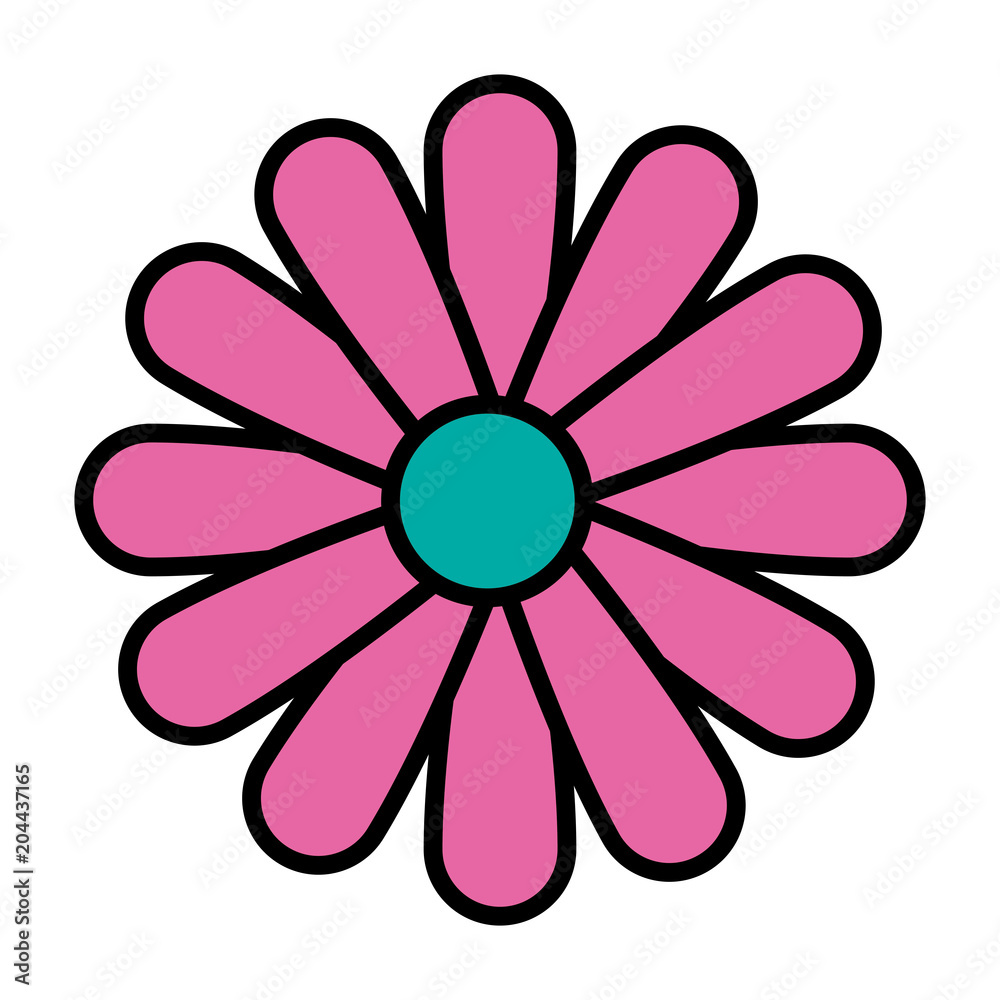 beautiful flower decorative icon vector illustration design beautiful flower decorative icon vector illustration design