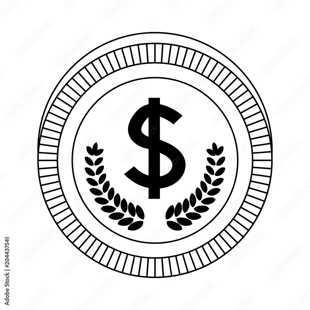 Coin money symbol vector illustration graphic design Coin money symbol vector illustration graphic design