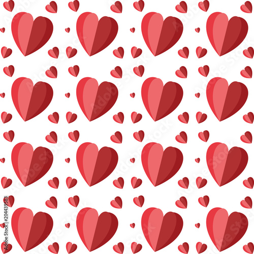 hearts love pattern background vector illustration design