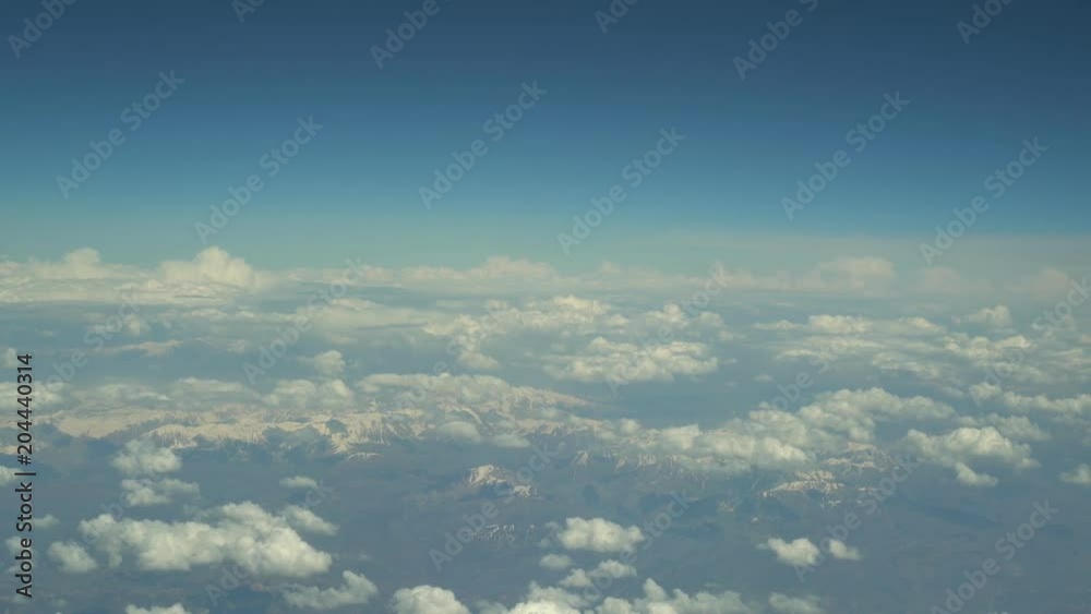 Window View from Airplane, 4k video 3840X2160 Window View from Airplane, 4k video 3840X2160