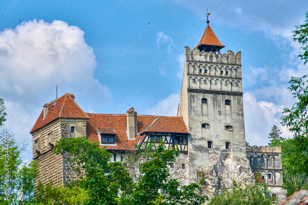 Medieval Castle in Bran, Transylvania, Romania Dracula's fortress.