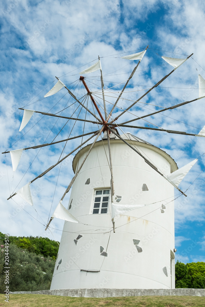 香川県 小豆島 オリーブ公園 風車