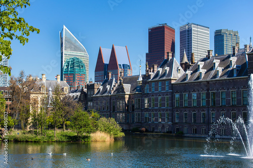 the hague city in the netherlands cityscape photo