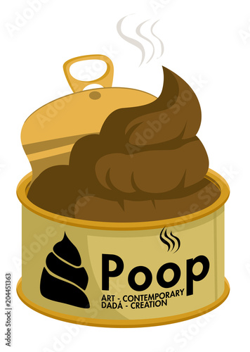 artist canned poop can