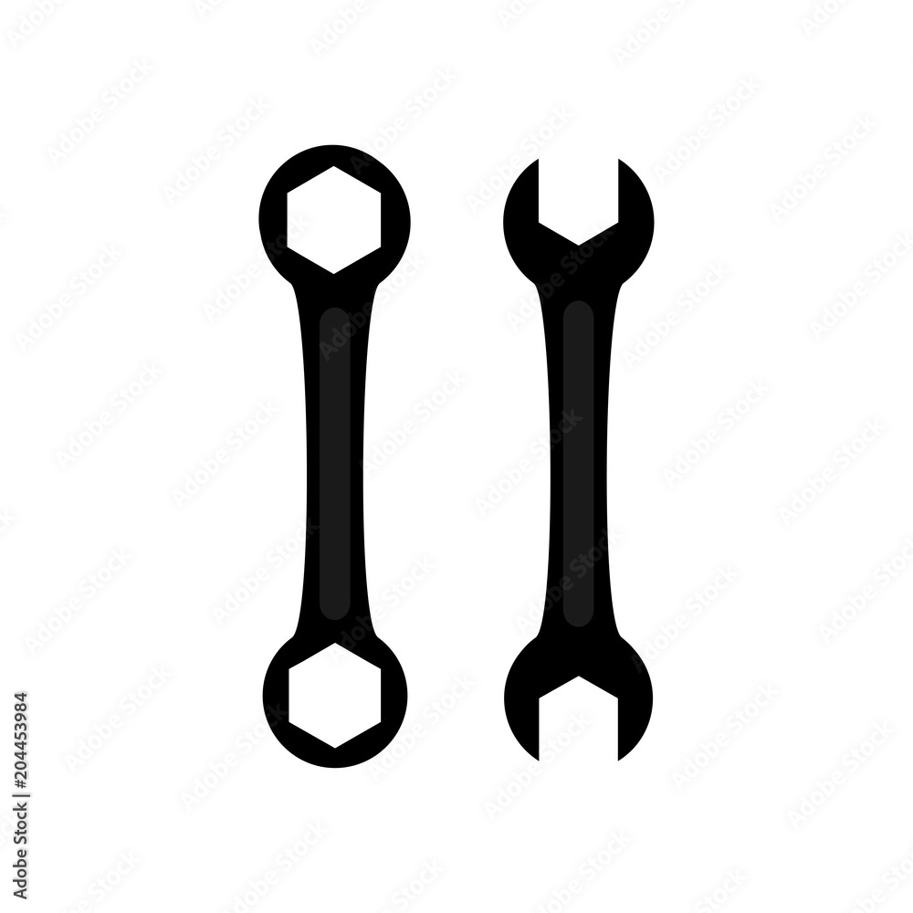Wrench icon. Illustration Wrench icon. Illustration