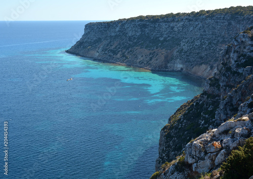 Beautiful view from the top in Formentera